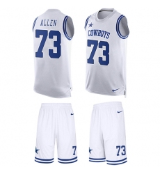 Men's Nike Dallas Cowboys #73 Larry Allen Limited White Tank Top Suit NFL Jersey