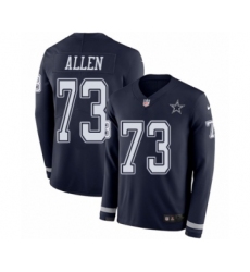 Youth Nike Dallas Cowboys #73 Larry Allen Limited Navy Blue Therma Long Sleeve NFL Jersey