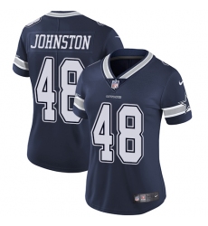 Women's Nike Dallas Cowboys #48 Daryl Johnston Navy Blue Team Color Vapor Untouchable Limited Player NFL Jersey
