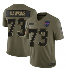 Men's Buffalo Bills #73 Dion Dawkins Olive 2025 F.U.S.E. Salute to Service Limited Football Stitched Jersey