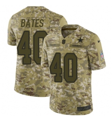 Youth Nike Dallas Cowboys #40 Bill Bates Limited Camo 2018 Salute to Service NFL Jersey