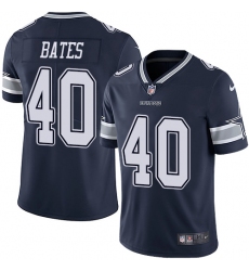 Youth Nike Dallas Cowboys #40 Bill Bates Navy Blue Team Color Vapor Untouchable Limited Player NFL Jersey