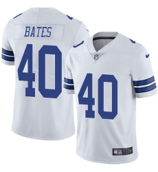 Youth Nike Dallas Cowboys #40 Bill Bates White Vapor Untouchable Limited Player NFL Jersey