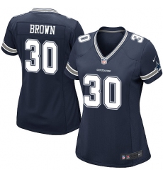 Women's Nike Dallas Cowboys #30 Anthony Brown Game Navy Blue Team Color NFL Jersey