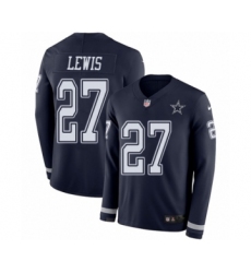 Youth Nike Dallas Cowboys #27 Jourdan Lewis Limited Navy Blue Therma Long Sleeve NFL Jersey
