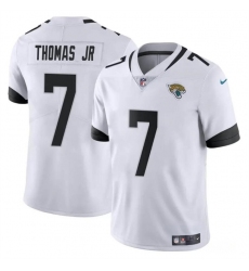 Men's Jacksonville Jaguars #7 Brian Thomas Jr White 2024 Draft Vapor Untouchable Limited Football Stitched Jersey