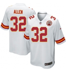 Men's Nike Kansas City Chiefs #32 Marcus Allen Game White NFL Jersey