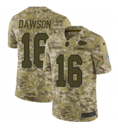Youth Nike Kansas City Chiefs #16 Len Dawson Limited Camo 2018 Salute to Service NFL Jersey