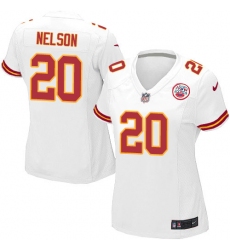 Women's Nike Kansas City Chiefs #20 Steven Nelson Game White NFL Jersey