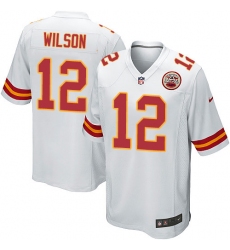 Men's Nike Kansas City Chiefs #12 Albert Wilson Game White NFL Jersey