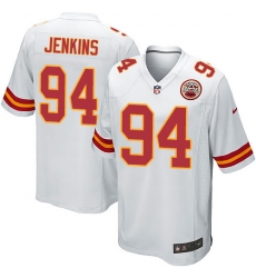 Men's Nike Kansas City Chiefs #94 Jarvis Jenkins Game White NFL Jersey