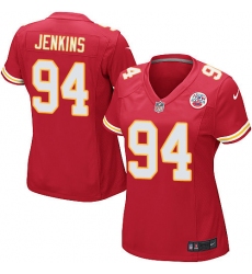 Women's Nike Kansas City Chiefs #94 Jarvis Jenkins Game Red Team Color NFL Jersey