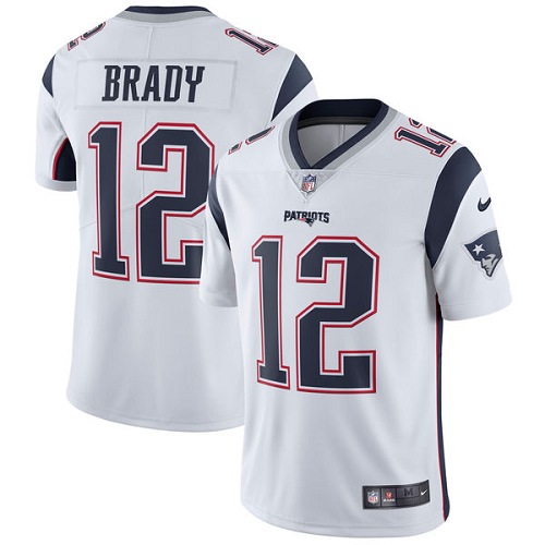 مسمار التوازن Men's Nike New England Patriots #12 Tom Brady White Vapor ... مسمار التوازن